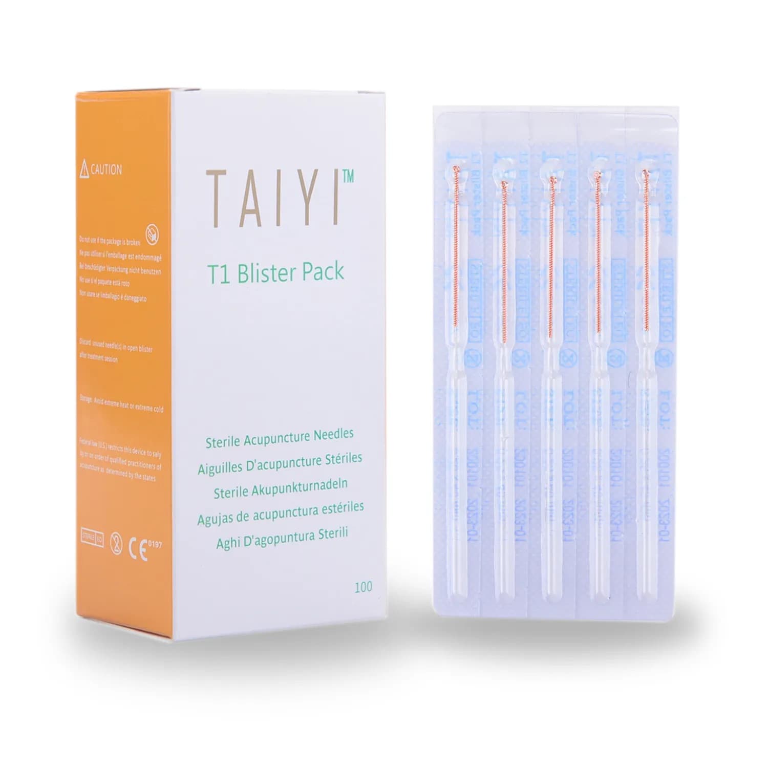 เข็มฝังเข็ม TAIYITCM — เข็มแผง ด้ามทองแดง